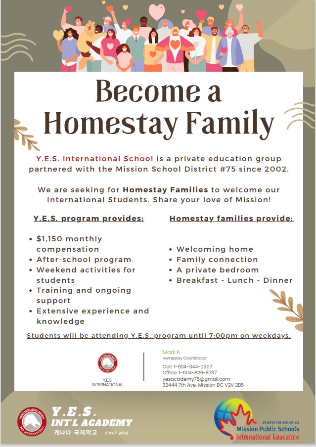 Become a Homestay family